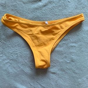 Shein yellow bathing suit bottom